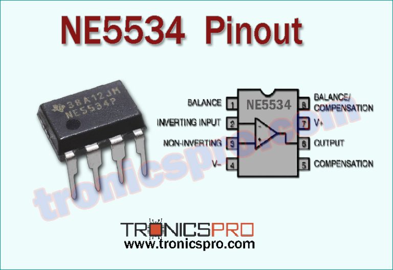 NE5534 Pinout, Equivalent, Application, Datasheet - TRONICSpro