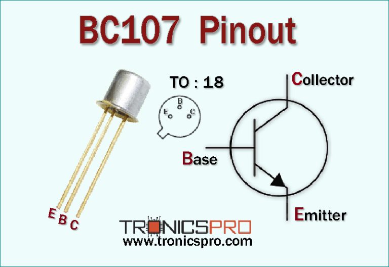 Bc107 Terminal BC107 Pinout, Equivalent, Application, Datasheet - TRONICSpro