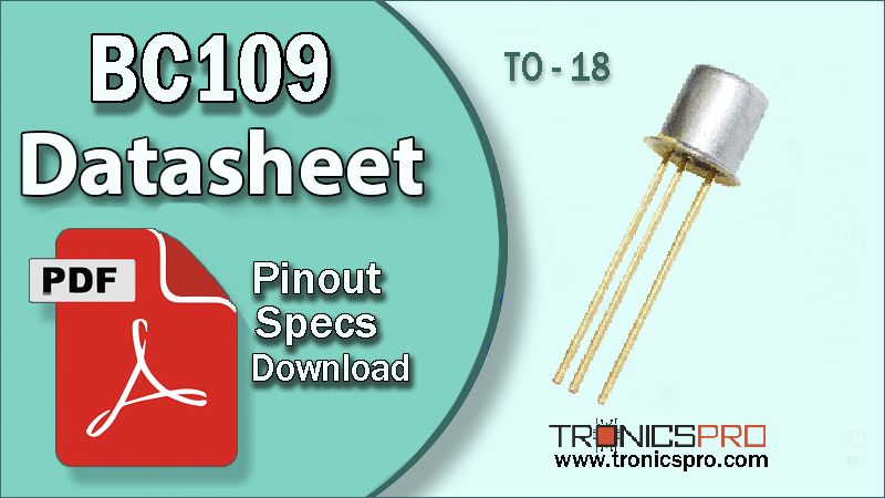 bc109 datasheet pinout equivalent specification application