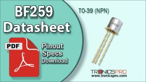 bf259 datasheet pinout equivalent specification application transistor