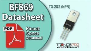 bf869 datasheet pinout equivalent specification application transistor