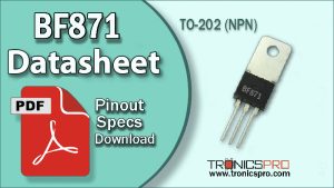 bf871 datasheet pinout equivalent specification application transistor