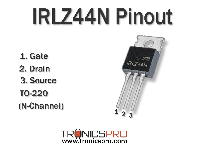 IRLZ44N Pinout Equivalent Application Datasheet TRONICSpro