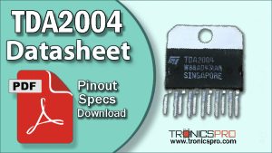 tda2004 datasheet pinout equivalent specification application