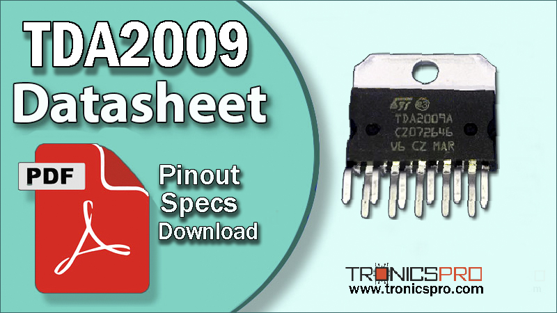 tda2009 datasheet pinout equivalent specification application