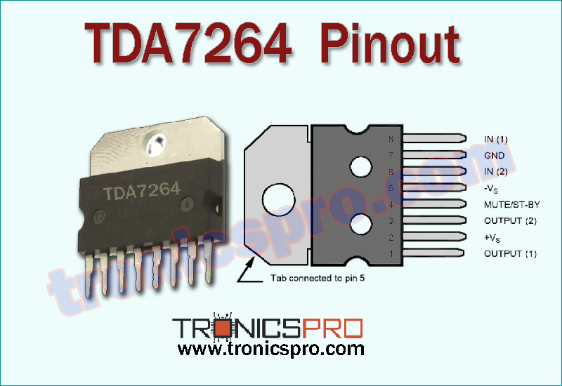 tda7264 datasheet pinout equivalent specification application