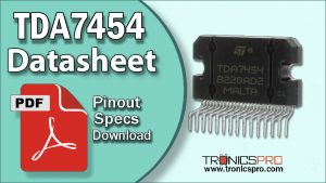 tda7454 datasheet pinout equivalent specification application