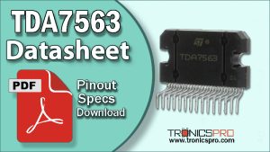 tda7563 datasheet pinout equivalent specification application
