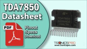 tda7850 datasheet pinout equivalent specification application