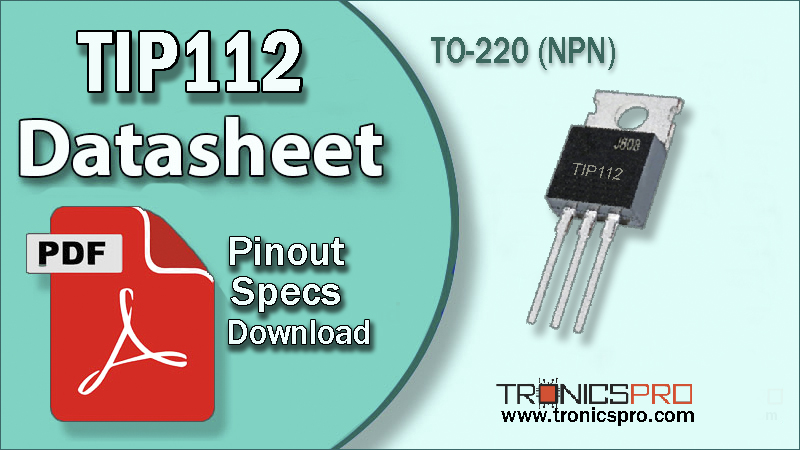 tip112 datasheet pinout equivalent specification application mosfet n-channel