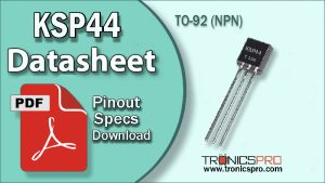 ksp44 datasheet pinout equivalent specification application npn transistor