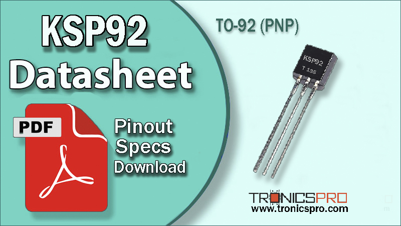 ksp92 datasheet pinout equivalent specification application npn transistor