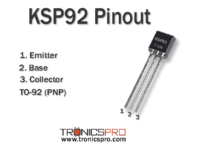 ksp92 pinout datasheet equivalent specification pin configuration npn transistor
